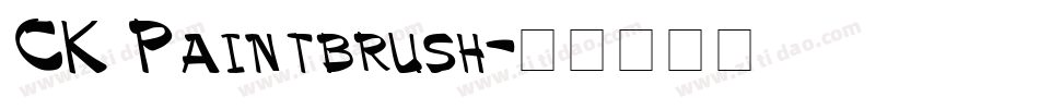 CK Paintbrush字体转换